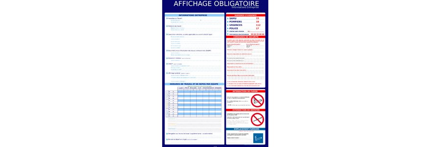 affichage obligatoire